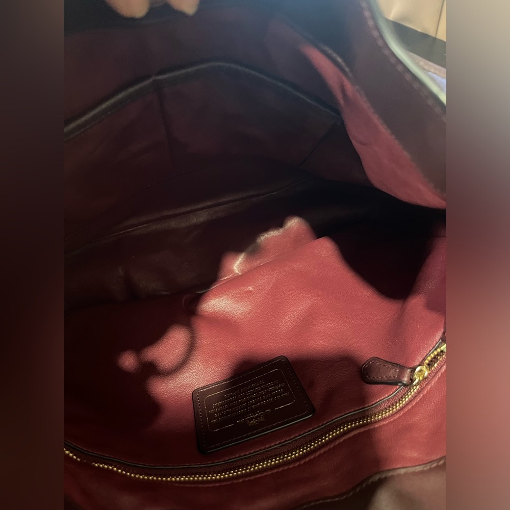 COACH Glovetanned Oxblood Leather Hobo Ladies Handbag 36026LIOXB - Picture 10 of 11